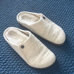 BIRKENSTOCK Zermatt Shearling Wool Felt Clogs